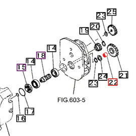 (Limited Availability) Mahindra Tractor PTO Bearing 07802202620 Mahindra Direct Parts