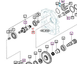 (Limited Availability) Mahindra Tractor PTO Shaft Avseal D=6 19022123110 Mahindra Direct Parts