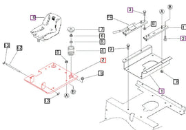 (Limited Availability) Mahindra Tractor Seat Bracket 19573407BR0 Mahindra Direct Parts