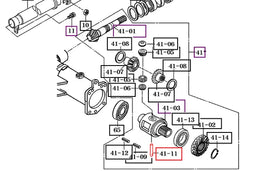 (Limited Availability) Mahindra Tractor Shaft, Diff Pinion 16704110060 Mahindra Direct Parts