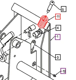 (Limited Availability) Mahindra Tractor Spring 1.25 Od X 0.875 Id X 4.0 BUH903559 Mahindra Direct Parts