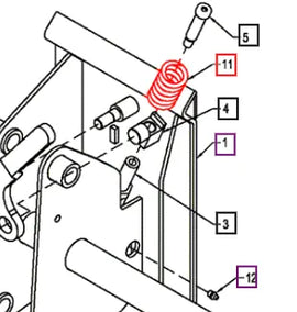(Limited Availability) Mahindra Tractor Spring 1.25 Od X 0.875 Id X 4.0 BUH903559 Mahindra Direct Parts