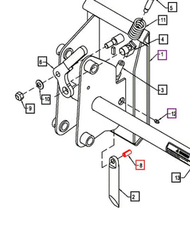 (Limited Availability) Mahindra Tractor Spring Pin 0.05 X 1.25 BUH814125 Mahindra Direct Parts