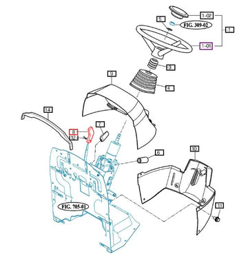 (Limited Availability) Mahindra Tractor Throttle Lever Grip 34523030020 Mahindra Direct Parts