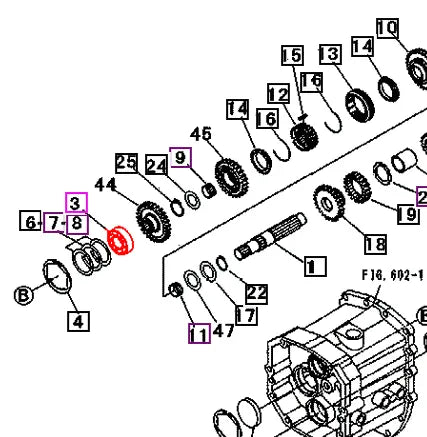 (Limited Availability) Mahindra Tractor Transmission Bearing 07510660070 Mahindra Direct Parts