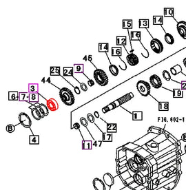 (Limited Availability) Mahindra Tractor Transmission Bearing 07510660070 Mahindra Direct Parts