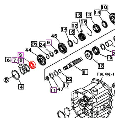 (Limited Availability) Mahindra Tractor Transmission Bearing 07510660070