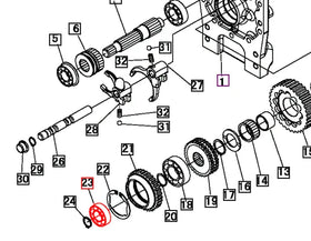 (Limited Availability) Mahindra Tractor Transmission Bearing 6204 07520662040 Mahindra Direct Parts