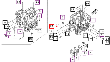 Mahindra Tractor Plug, Expansion MF665511 Mahindra Direct Parts
