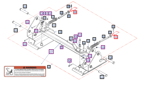 Mahindra Plated Latch Pin MHAC09090827C