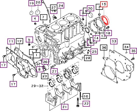 Mahindra Tractor Oil Seal MM431338