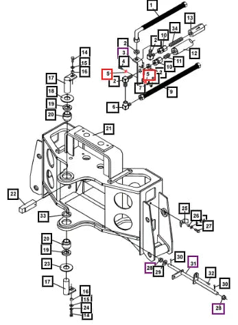 Mahindra .25 Flat Washer ATI1512 Mahindra Direct Parts