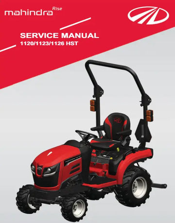 Mahindra 1100 Series (1120, 1123, 1126) HST Cab Manuals - Digital Download PDF Mahindra Direct Parts