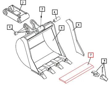 Mahindra 12'' Replacement Front Cutter Edge ATI102866 Mahindra Direct Parts