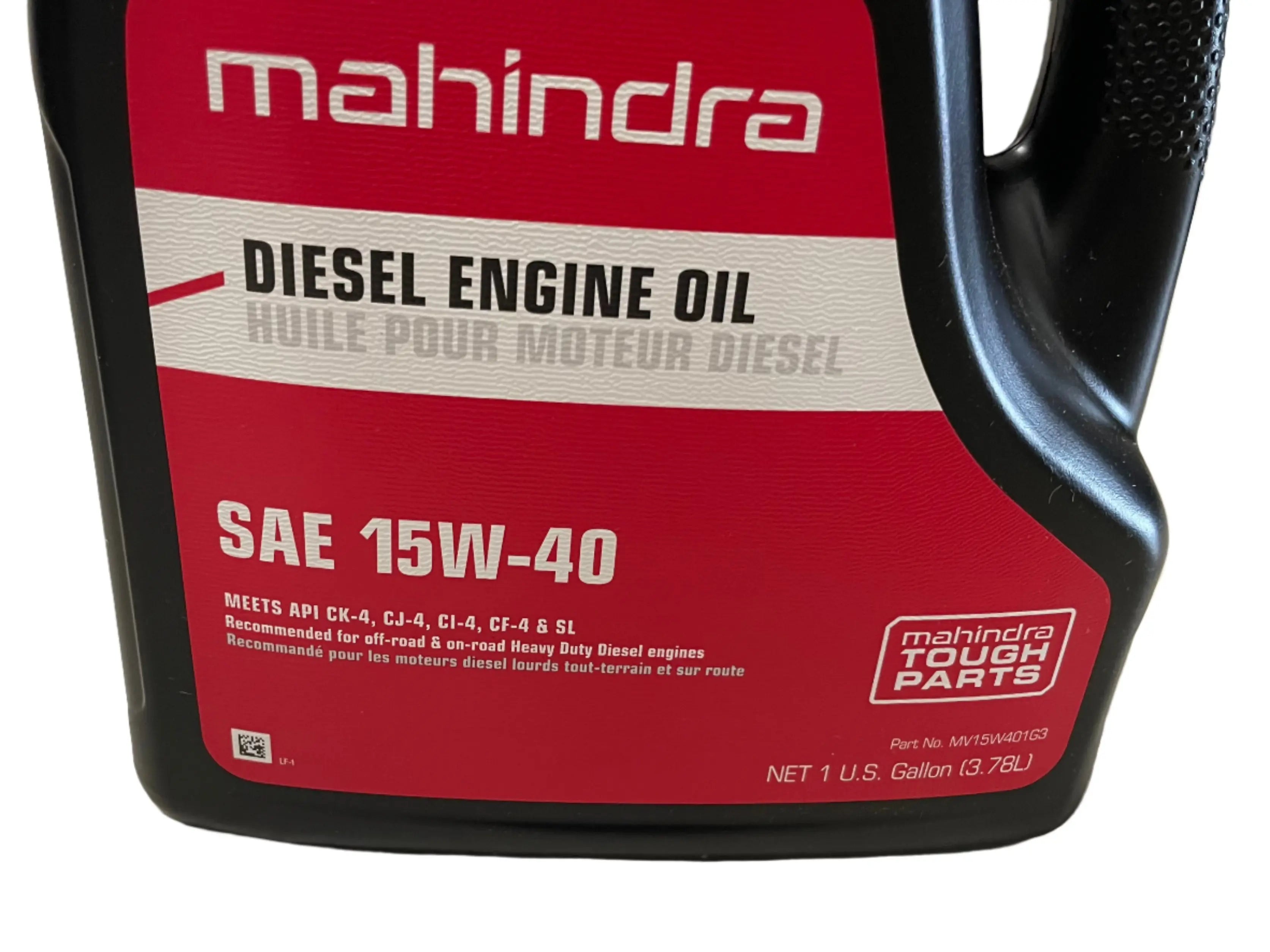 Mahindra Tractor 15W-40 Diesel Engine Oil Gallon | Mahindra Direct Parts