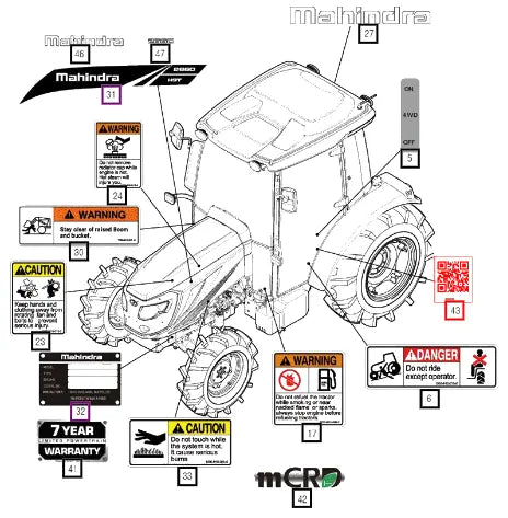 Mahindra 2600 Series QR Code 11339020010 Mahindra Direct Parts
