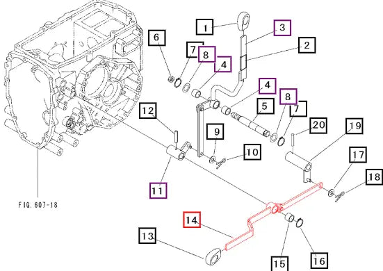 Mahindra 4wd, Lever 19571784BR0 Mahindra Direct Parts