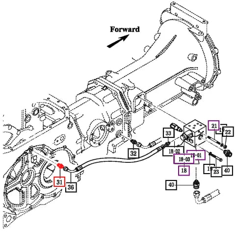 Mahindra Adapter, Straight 17971850140 Mahindra Direct Parts
