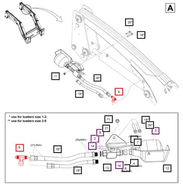Mahindra Adaptor 5028105ALO Mahindra Direct Parts