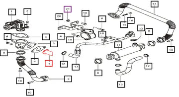 Mahindra Adaptor Egr Entry 006013845D1 Mahindra Direct Parts