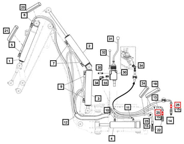 Mahindra Adaptor, 3/4" Jic 37-G1/2" 5027417ALO Mahindra Direct Parts