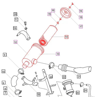 Mahindra Air Cleaner Assembly 1109100DAF Mahindra Direct Parts