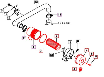 Mahindra Air Cleaner Assembly 19670511000 Mahindra Direct Parts