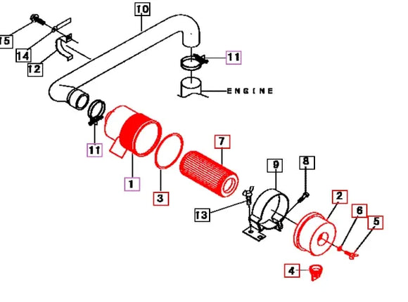 Mahindra Air Cleaner Assembly 19670511000 Mahindra Direct Parts
