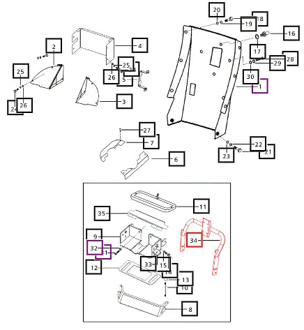 Mahindra Air Cleaner Mounting Bracket E007902422B11 Mahindra Direct Parts