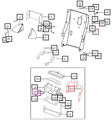 Mahindra Air Cleaner Mounting Bracket E007902422B11 Mahindra Direct Parts