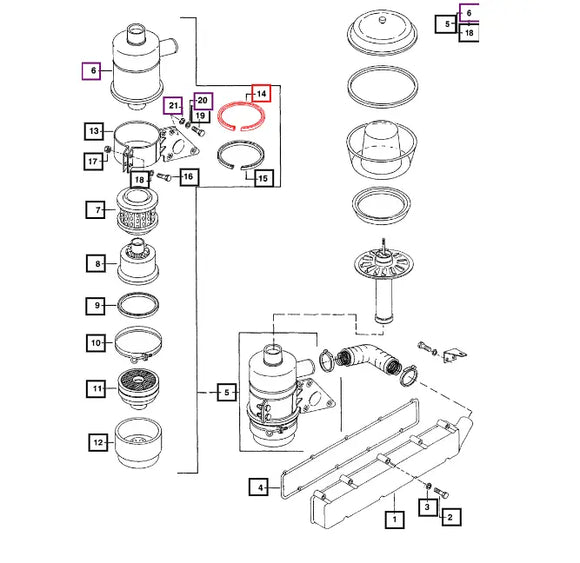 Mahindra Air Filter Beading 005554584R1 Mahindra Direct Parts