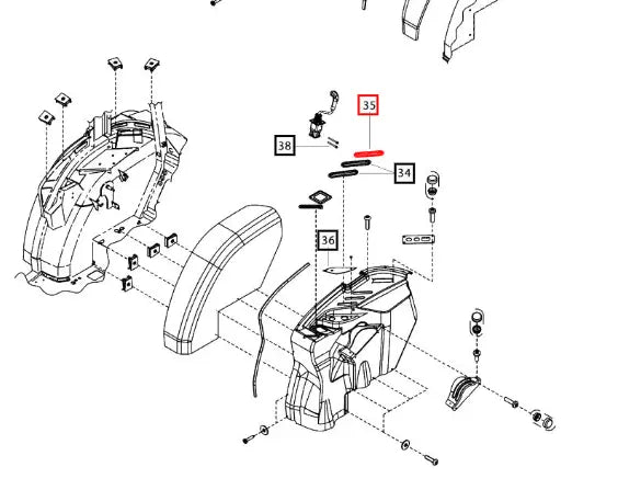Mahindra Aux Lever Boot Dummy 008008806U1 Mahindra Direct Parts