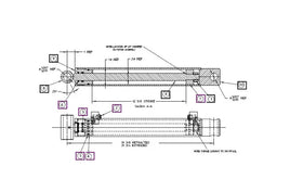 Mahindra Backhoe Boom Cylinder AME000237 Mahindra