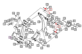 Mahindra Backhoe Tilt Cylinder AME000237 Mahindra Direct Parts