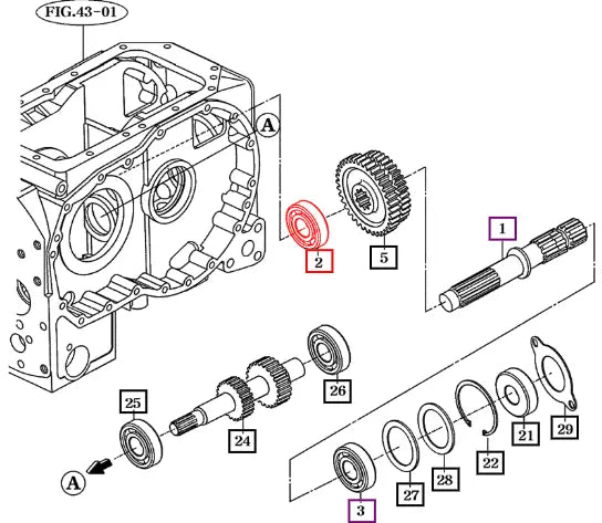 Mahindra Ball Bearing(6305hl1n) (for Pt) V6041606305 Mahindra Direct Parts