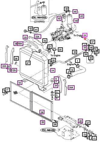Mahindra Band, Hose 20 16601850160 Mahindra Direct Parts