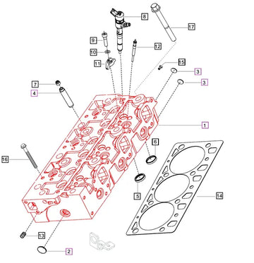 Mahindra Bare Cylinder Head 006013940D93 Mahindra Direct Parts