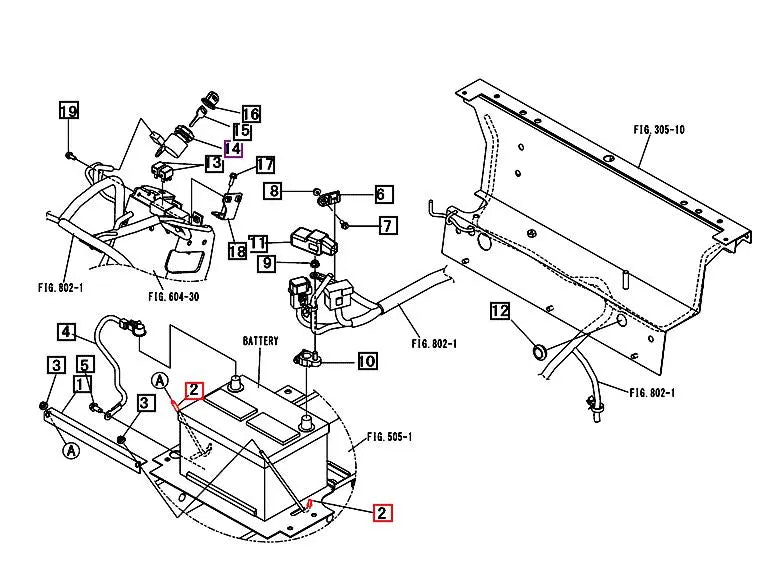 Mahindra Battery Hold Down Bolt 27573640001 Mahindra Direct Parts