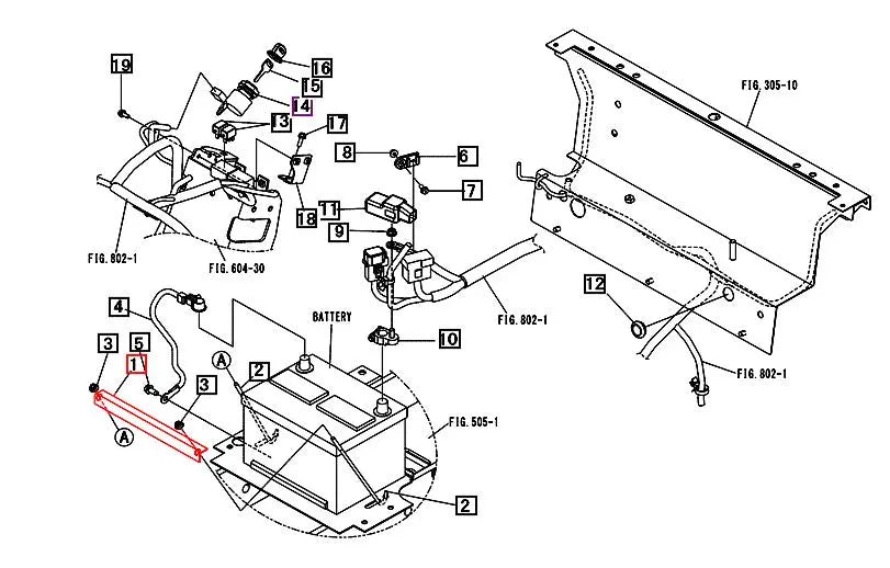 Mahindra Battery Hold Down Clamp 35440895AG0 Mahindra Direct Parts