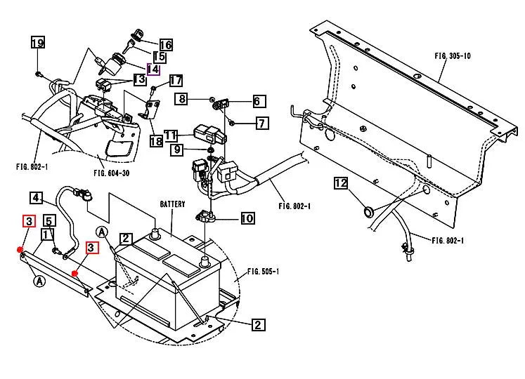 Mahindra Battery Hold Down Flange Nuts F3000106011 Mahindra Direct Parts