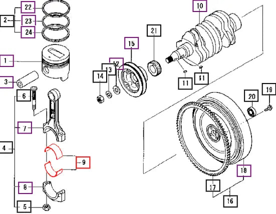 Mahindra Bearing Set S.t.d 30A1900040 Mahindra Direct Parts