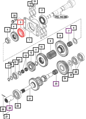 Mahindra Bearing , Taper-roller V6341130207 Mahindra Direct Parts