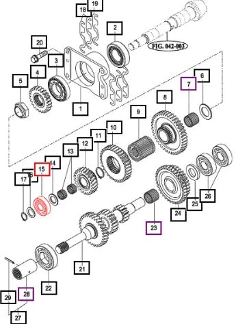 Mahindra Bearing, Ball/hl1" V6041106304 Mahindra Direct Parts