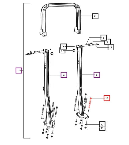 Mahindra Bolt 5 8 In 11 Unc 2a X 8 5 008009516D1 Mahindra Direct Parts