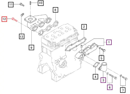 Mahindra Bolt F1035-08055 Mahindra Direct Parts