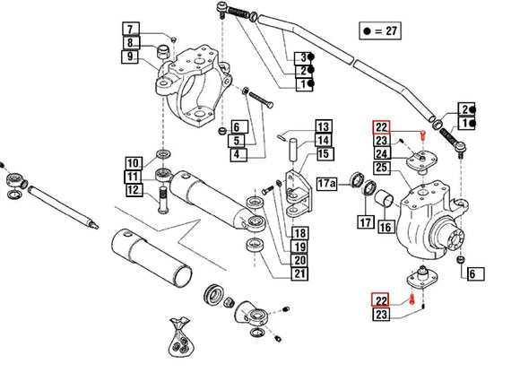 Mahindra Bolt M12x1.75x30 006500382C1 Mahindra Direct Parts