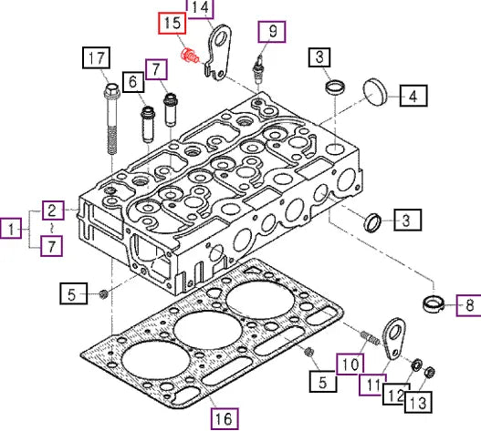 Mahindra Bolt With Washer (for 1522101751) F/4110 112350816 Mahindra Direct Parts