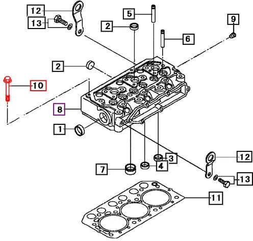 Mahindra Bolt, Cyl.head 31A0121100 Mahindra Direct Parts