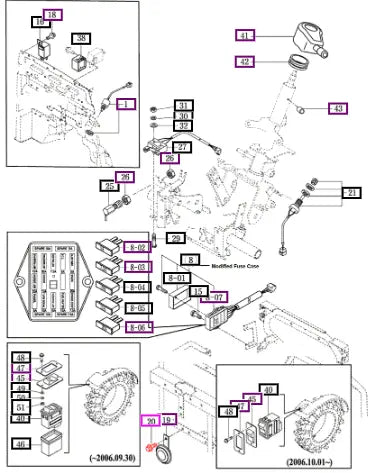 Mahindra Bolt, Hex Flange M6x12 V2402606012 Mahindra Direct Parts