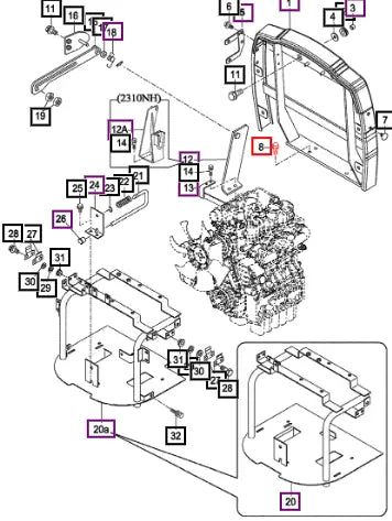 Mahindra Bolt, Hex/s M10x25 V2173610025 Mahindra Direct Parts